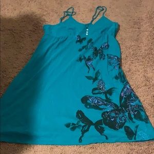 Green size large lucky brand dress